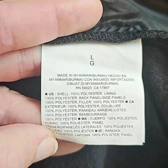 Old Navy Active black and neon green athletic zipper vest size L sku0084 - Picture 6 of 6